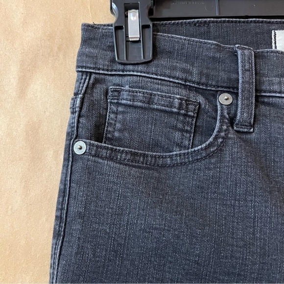 Madewell 9" Mid-Rise Skinny Jeans Berkeley Black: Button-Through Edition Size 26 - Picture 6 of 13